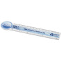 Tait 15 cm circle-shaped recycled plastic ruler - White