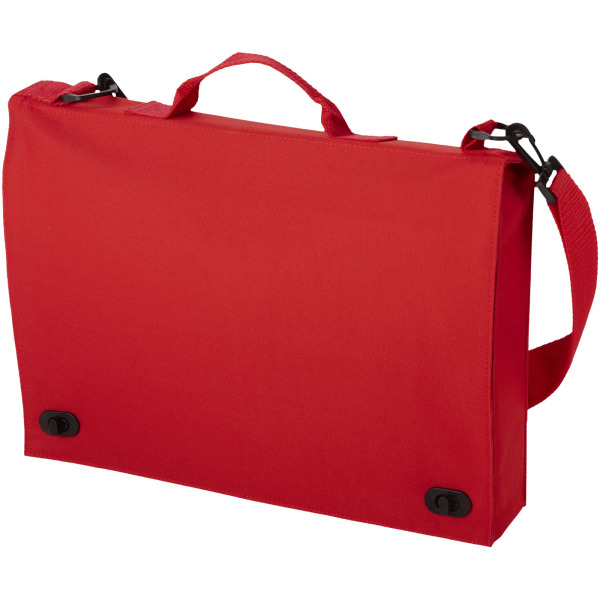Santa Fe 2-buckle closure conference bag 6L - Red