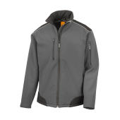 Ripstop Softshell Work Jacket - Grey/Black - S