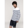 Gestreept heren-t-shirt lange mouwen Navy / White Stripes L