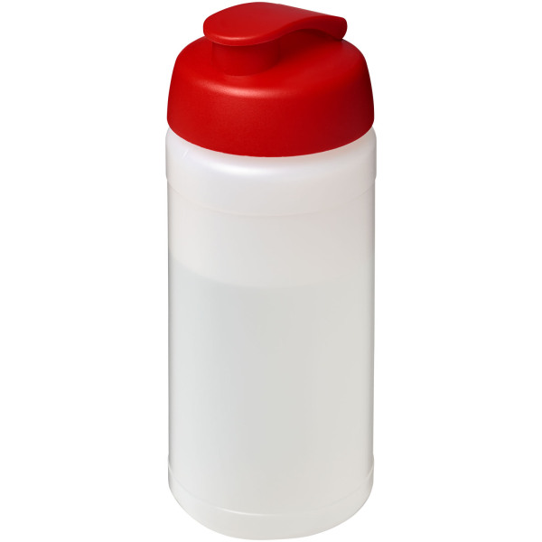 Baseline® Plus 500 ml flip lid sport bottle - Transparent/Red
