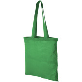 Carolina 100 g/m² cotton tote bag 7L - Bright green