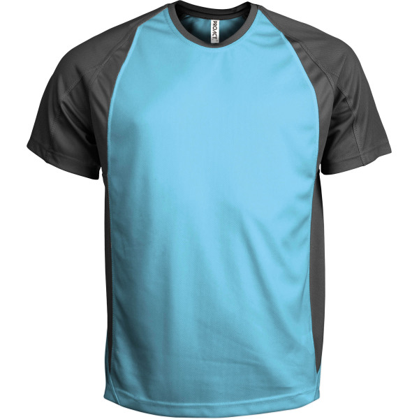 Tweekleurig sport-t-shirt unisex