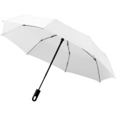Traveler 21.5" opvouwbare automatische paraplu - Wit