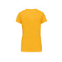 Dames t-shirt ronde hals korte mouwen Yellow 3XL