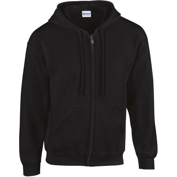 Heavy Blend™Adult Full Zip Hooded Sweatshirt Black 3XL
