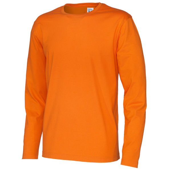Cottover Gots T-shirt Long Sleeve Man orange S