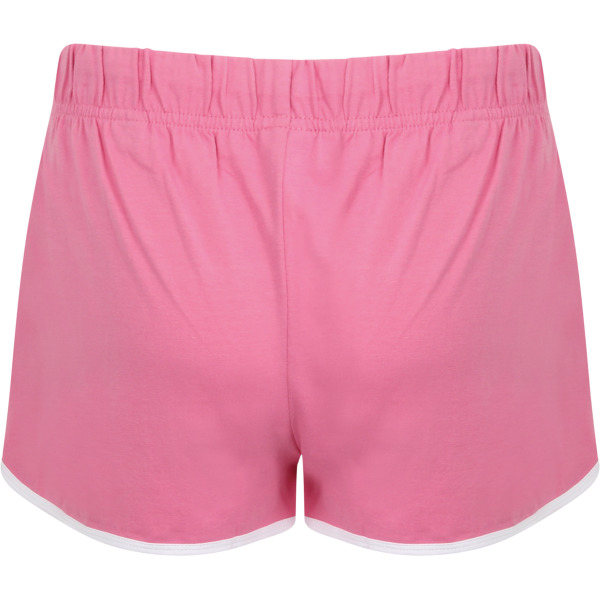Women's Retro Short Bright Pink / White XS