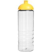 H2O Active® Treble 750 ml sportfles met koepeldeksel - Transparant/Geel