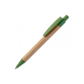 Ball pen bamboo with wheatstraw - Green