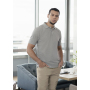 PM 6 Men's Workwear Polo Shirt Modern-Flair, from Sustainable Material , 51% GRS Certified Recycled Polyester / 47% Conventional Cotton / 2% Conventional Elastane - platinum grey - 2XL