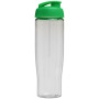 H2O Active® Tempo 700 ml sportfles met flipcapdeksel - Transparant/Groen