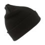 Woolly Ski Hat - Black - One Size