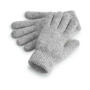 Cosy Ribbed Cuff Gloves - Grey Marl - One Size