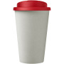 Americano® Eco 350 ml recycled tumbler with spill-proof lid - Red/White