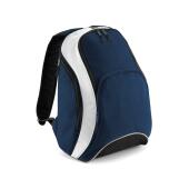 BagBase Teamwear Backpack, French Navy/White, ONE, Bagbase