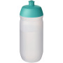 HydroFlex™ Clear 500 ml squeezy sport bottle - Aqua blue/Frosted clear