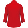 Overhemd in onderhoudsvriendelijk polykatoen-popeline 3/4-mouwen dames Classic Red S
