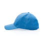 Impact 6 panel 280gr Recycled cotton cap with AWARE™ tracer, tranquil blue