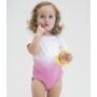BabyBugz Baby Dips Bodysuit, White/Bubble Gum Pink, 12-18, Babybugz