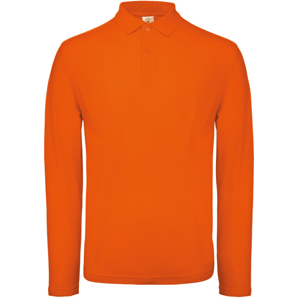 ID.001 Men's long-sleeve polo shirt Orange XXL