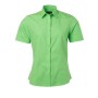 Ladies' Shirt Shortsleeve Poplin - lime-green - XS