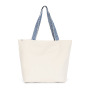Grote gerecyclede shopper Ecume / Ethnic Blue One Size