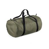 BagBase Packaway Barrel Bag, Olive Green/Black, ONE, Bagbase