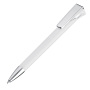 Pen met verchroomde clip