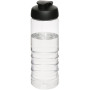 H2O Active® Treble 750 ml sportfles met kanteldeksel - Transparant/Zwart