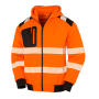 Recycled Robust Zipped Safety Hoody - Fluorescent Orange - 4XL