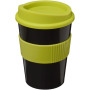 Americano® Medio 300 ml beker met grip - Zwart/Lime