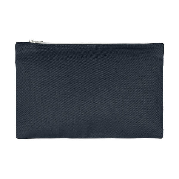 Canvas Accessory Pouch - Dark Blue - S (22x11)