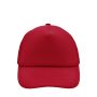 MB070 5 Panel Polyester Mesh Cap rood one size