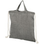 Pheebs 150 g/m² recycled drawstring backpack 6L - Heather black