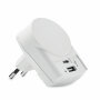 EURO USB CHARGER A/C - wit