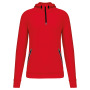 Unisex sportsweater Met Capuchon En Halsrits Red XXL