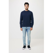 Iqoniq Zion gerecycled katoen sweater, donkerblauw (XS)