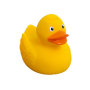 Squeaky duck - yellow/orange