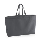 Oversized Canvas Tote Bag - Graphite Grey - One Size