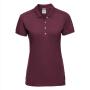 Ladies Fitted Stretch Polo, Burgundy, XXL, RUS