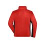 Men's Workwear Fleece Jacket - STRONG - - red/black - XS