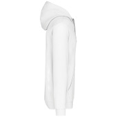 Hooded sweater met contrasterde capuchon White / Fine Grey 4XL