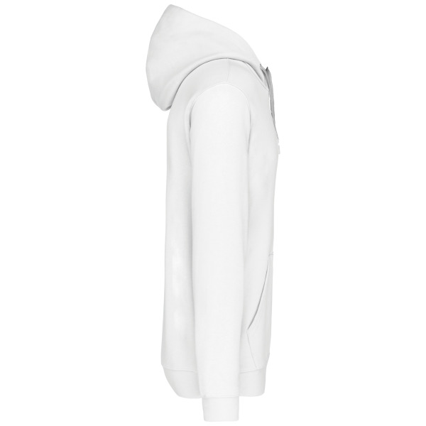 Hooded sweater met gecontrasteerde capuchon White / Fine Grey L