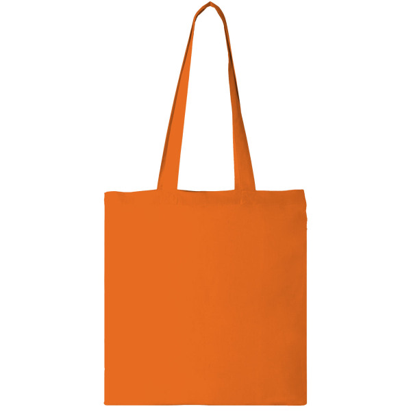 Madras 140 g/m² cotton tote bag 7L - Orange