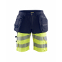 High Vis short met gereedschapszakken