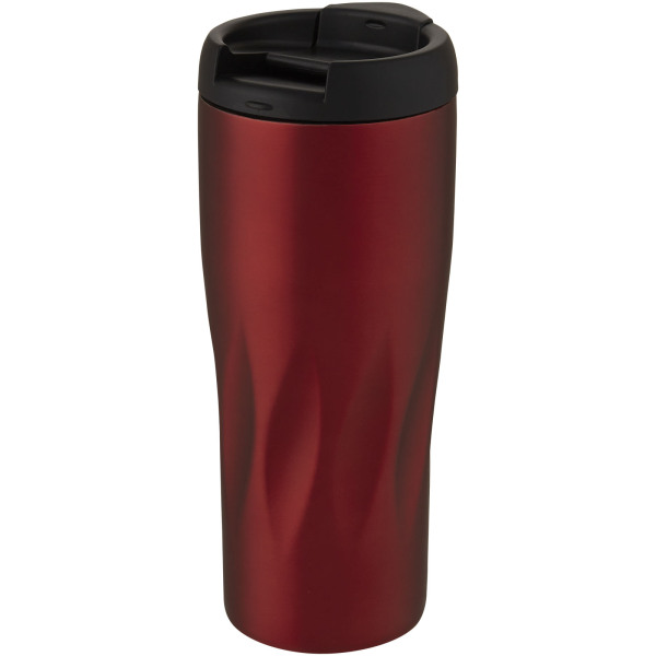 Waves 450 ml copper vacuum insulated tumbler - Red