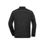 Men's Knitted Workwear Fleece Jacket - SOLID - - black/black - 6XL