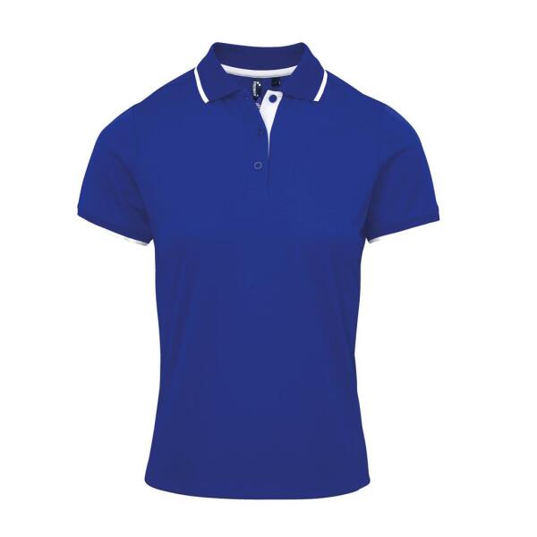 Ladies Contrast Coolchecker® Piqué Polo Shirt, Royal Blue/White, XXL, Premier