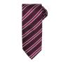 Waffle Stripe Tie, Burgundy/Aubergine, ONE, Premier